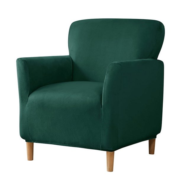 Xiao Hua Fundas para sillones con brazos para sala de estar, protector de muebles, oficina y recepción, color verde