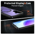 thumbnail image 4 of Allytechgroup Anti-Scratch Hard Shell Back Cover Cell Phone Case for Samsung Galaxy S24, Purple, 4 of 6