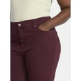 thumbnail image 5 of Terra & Sky Women's Plus High Rise Skinny Jeans, Sizes 16W-26W, 5 of 5