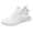 White, variant on Women's Hiking Shoes with Arch Support Lace Up Walking Running Sneakers Breathable Mesh Outdoor Athletic Shoe Black Size 8