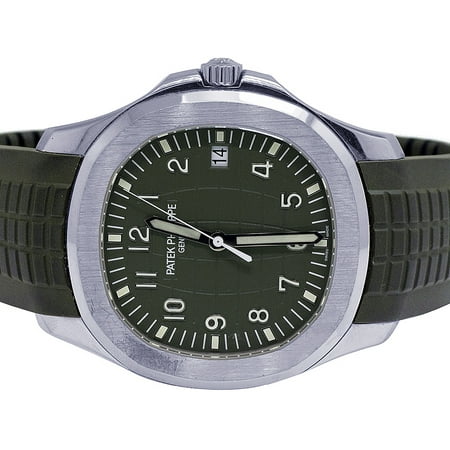 Patek Philippe Aquanaut 18K White Gold Khaki Green 42MM 5168G-010 Watch