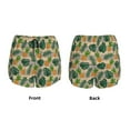 thumbnail image 4 of Disketp Pineapples Palm Leaves Print Women's Shorts Workout Shorts for Athletic Gym Running Shorts with Phone Pockets X-Large, 4 of 8