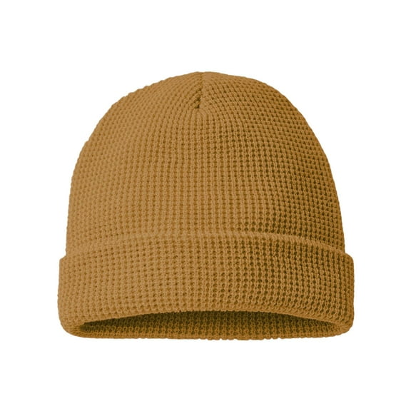 Richardson Waffle Cuffed Beanie, Camel - One Size
