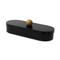 thumbnail image 2 of Organizador de accesorios para el cabello, vitrina de joyería para moños, hisopos de algodón, picnic Negro, 2 of 9