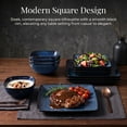 thumbnail image 6 of Onader 12 Piece Dinnerware Sets, Reactive Glaze Plates and Bowls Set for 4, Dishes Sets Serve for Steak Salad Soup, Scratch Resistant & Microwave Safe, Starry Blue, 6 of 9