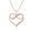 Rose, variant on 10K White Gold Diamond Infinity Heart Pendant Necklace for Women (1/20 ct), 18?