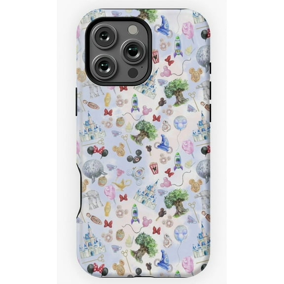 WDW Park Hopper Retro Travel Style Phone Case for iPhone 16 15 14 13 12 11 Pro Max