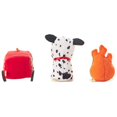 thumbnail image 3 of Hallmark Happy Go Luckys Toddler Toys, Small Stuffed Animals, Fire Truck Dog, Set of 3, 3 of 4