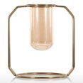 thumbnail image 1 of Florero geométrico Ornamento de metal Florero al aire libre interior Tubo de vidrio Orname MABOTO Materiales compuestos, 1 of 7