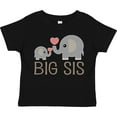thumbnail image 3 of Inktastic Big Sis Elephant Girls Toddler T-Shirt, 3 of 5
