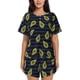 thumbnail image 1 of Fotbe Avocado Conjunto de Pijama Estampado para Mujer, 2 Piezas, Ropa de Dormir con Camiseta de Manga Corta y Shorts Suaves-Small, 1 of 6