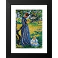 thumbnail image 2 of Maximilien Luce 11x14 Black Modern Framed Museum Art Print Titled - Poissy, Madame Dillon (1893), 2 of 5