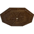 thumbnail image 3 of 29 1/8"OD x 2 1/4"ID x 1 1/8"P Spring Octagonal Ceiling Medallion (Fits Canopies up to 3"), Hand-Painted Root Beer Crackle, 3 of 6