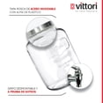 thumbnail image 4 of Dispensador de Bebidas VITTORI Vitrolero de Agua Vidrio con Tapa 8 Litros, 4 of 7