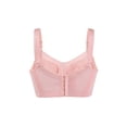 thumbnail image 2 of INSPIRE CHIC Women's Lace Front Full Coverage Push up Underwire Cami Bra Salmon 46 Fit 44C/D, 2 of 5