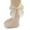 Beige, variant on 2 Pairs Baby Girls Knee High Socks with Bow Long Stockings Infants Toddlers Ruffled Socks School Uniform Leggings 0-3Y