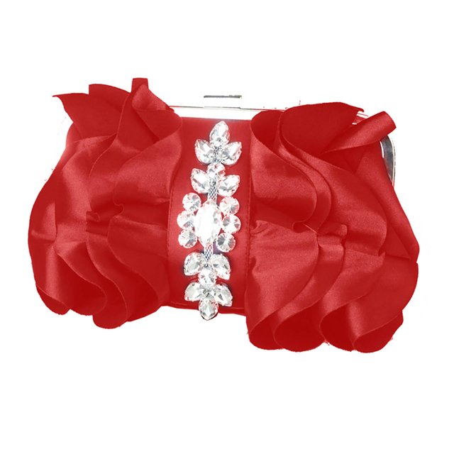 Bolso bandolera con cadena, bolso de seda plisado, bolso de mano para noche, bolso de mano para graduación