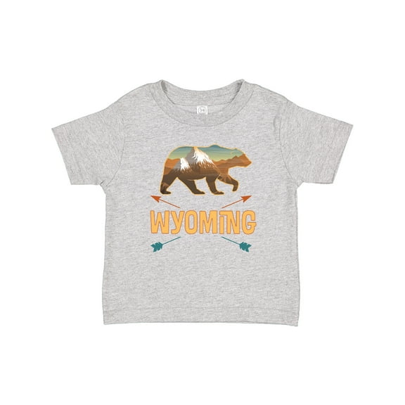Inktastic Wyoming Vacation Bear Silhouette Boys or Girls Baby T-Shirt