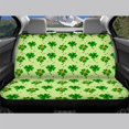 thumbnail image 3 of FUIALDOLG St. Patrick's Rear Bench Seat Covers Featuring Clover Shamrock Pattern, 2 Piece Stretch Waterproof Protectors for SUV and Van, 3 of 4
