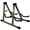 Green, variant on Heavy-Duty Double Guitar Stand – Adjustable A-Frame Floor Holder for Acoustic, Electric, Bass, Mandolin & Violin, Non-Slip Rubber Feet, Foldable for Stage/Studio