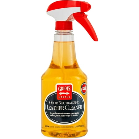 Odor Neutralizing Leather Cleaner for Car Seats, Dashboard, Door Panels, Eliminates Unwanted Smells, 10971, 22oz