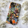 thumbnail image 5 of Psychedelic Street Art Phone Case, Urban Graffiti Skull & Dinosaur Abstract Protective Cover for iPhone 16 15 14 13 12 11 Pro Max Plus Mini, 5 of 6