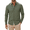 Army Green, variant on Mens Casual Button Down Shirt Long Sleeve Business Casual Lightweight Wrinkle Free Stretch Denim Texture Untucked