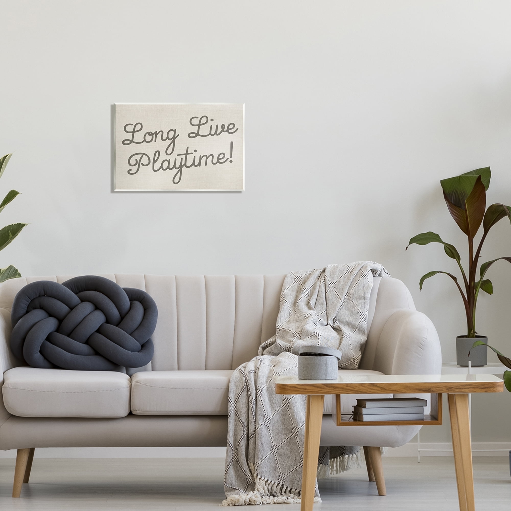 Stupell Industries Long Live Playtime Inspirational Painting Unframed Art Print Wall Art, 19 x 13