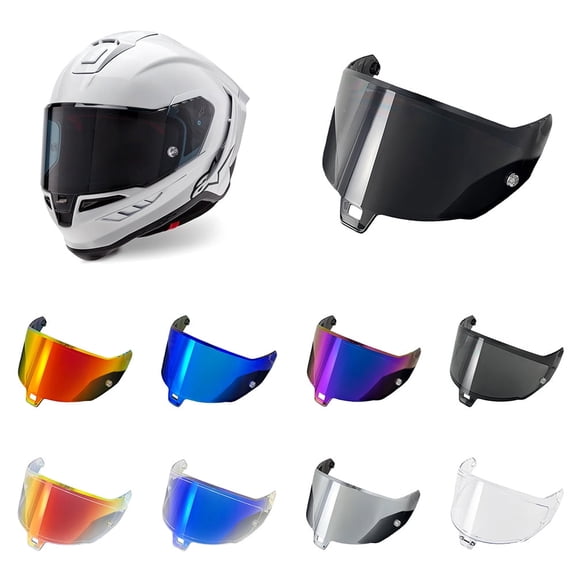 SR10 Helmet Visor for Alpinestars Supertech Face Shield Tinted Lens Motorcycle Accessories