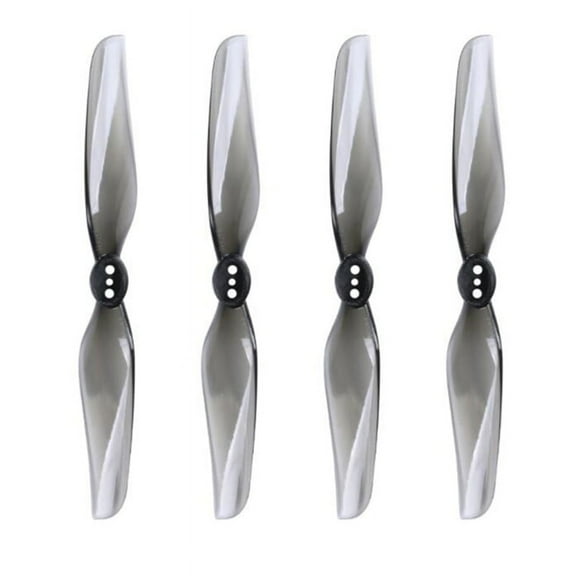 for Nazgul 4030 Prop 4Inch 2-Bladed Propeller Blade Paddle Airscrew Windstick 1.5mm for Freestyle FPV-Transparent Grey
