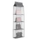 thumbnail image 2 of Naiovety Organizador colgante de bolso, organizador de armario colgante, bolsa colgante de almacenamiento, organizador de bolso para armario Almacenamiento y organización del hogar Gris 4 capas Naiovety HA001605-03, 2 of 6