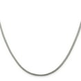 thumbnail image 2 of Sterling Silver Rhodium-plated 2mm Diamond-cut Round Franco Chain, 2 of 4