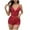 Red, variant on Bovxnpu Pajamas for Women Set Loungewear Set, Silk Pajamas for Women Set Padded Camisole Top and Shorts Sleepwear Nightwear