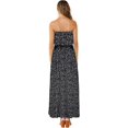 thumbnail image 2 of Vestidos de verano para mujer Vestido largo maxi bohemio sin tirantes de porcelana azul y blanca, 2 of 4
