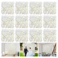 thumbnail image 1 of Fondo de pared floral RIDDSEE de 12 piezas con rosas artificiales blancas, 1 of 6