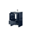 thumbnail image 3 of Lafarre 24 in W x 20 in D Navy Blue Bath Vanity, Cultured Marble Top and Chrome Faucet Set, 3 of 6