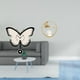 thumbnail image 2 of Reloj de pared acrílico de mariposa, escultura de metal, figura decorativa que no hace , adorno para oficina, comedor, habitación infantil, casa, 2 of 8