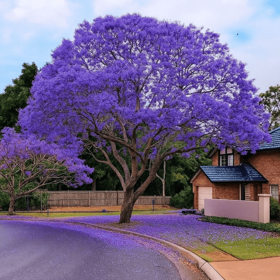 Jacaranda Tree 6-10 Inches, Purple Blue Flowering Plant Live, Ornamental Tree, Grows in Zones 9–11