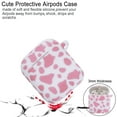 thumbnail image 5 of YOMPLOW Apple Cow Print Earbud Case with Keychain, Cow Pink, 5 of 7