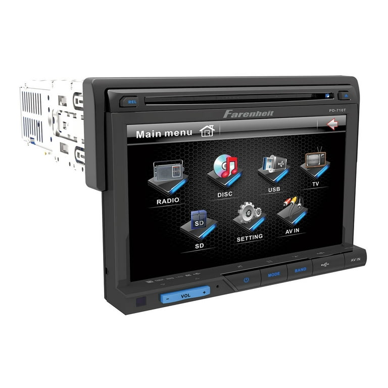 一般のリモート・コントロールFarenheit ti-712?ti-710t tid-893?DVD CD USB SD AM FM mp3プレーヤーBluetoothカーステレオ受信機 ggw725x Farenheit TI-710B Car DVD Player, 7