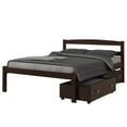 thumbnail image 4 of Pivot Direct PD-575TCP-505CP Twin Size Econo Bed with Dual Under Bed Drawers in Dark Cappuccino, 4 of 5