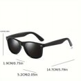 thumbnail image 4 of 1 Pce Lunettes de Mode Rétro Polarisées pour Hommes d'Extérieur, 4 of 5