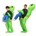 thumbnail image 2 of Disfraz inflable de extraterrestre verde para adultos, disfraz de sumo, divertido disfraz de fiesta, disfraz de Halloween para niños, 2 of 5