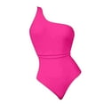 thumbnail image 4 of Yuncity Womens Swimsuits One Piece Fashion Backless Solid Color Swimsuit Bathing Suit Swimwear For Beach Pool Pink S-Xl, 4 of 4
