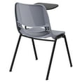 thumbnail image 4 of Flash Furniture Gray Ergonomic Shell Chair with Left Handed Flip-Up Tablet Arm, 4 of 6