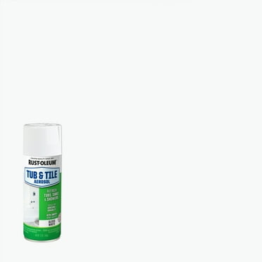 Rust-Oleum 280882 Tub & Tile Spray Paint, 12-Oz, White, Epoxy Acrylic ...