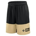 thumbnail image 2 of Men's Fanatics Black/Gold New Orleans Saints Big & Tall Best of the Best Performance Shorts, 2 of 3