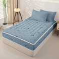 thumbnail image 2 of Manfei Dreamy Princess Bows Zipper Twin Comforter Sets with Fitted Sheet and 2 Pillowcases,Cartoon Bowtie Ribbon Zipper Bedding Set,Reversible,4-Piece, 2 of 7