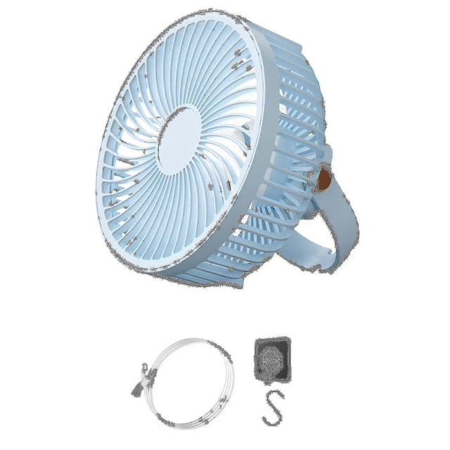Fan colgante recargable por USB portátil de la fan de techo 2000mah 6.9inch con el gancho