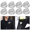 thumbnail image 3 of QUMIIRITY 200pcs Locking Pin Backs Butterfly Cap Transparent Rubber for Lapel Pins Making, 3 of 7